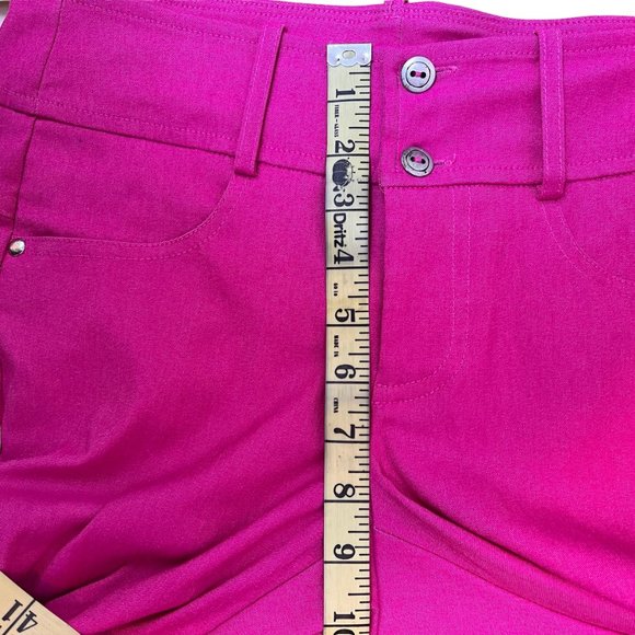 Brenda Beddome Fuchsia Pink Skinny Pants Women's Size 27 Barbiecore - Picture 9 of 13